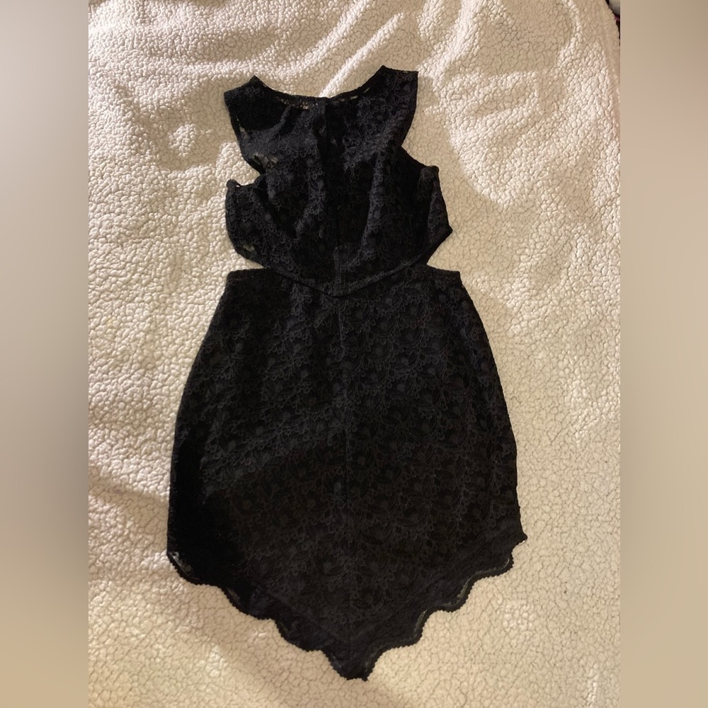 Intimately free people black lace bodycon dress size small